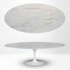 Original oval Knoll Tulip (244x137) Calacatta Gold (Oro) Eero Saarinen