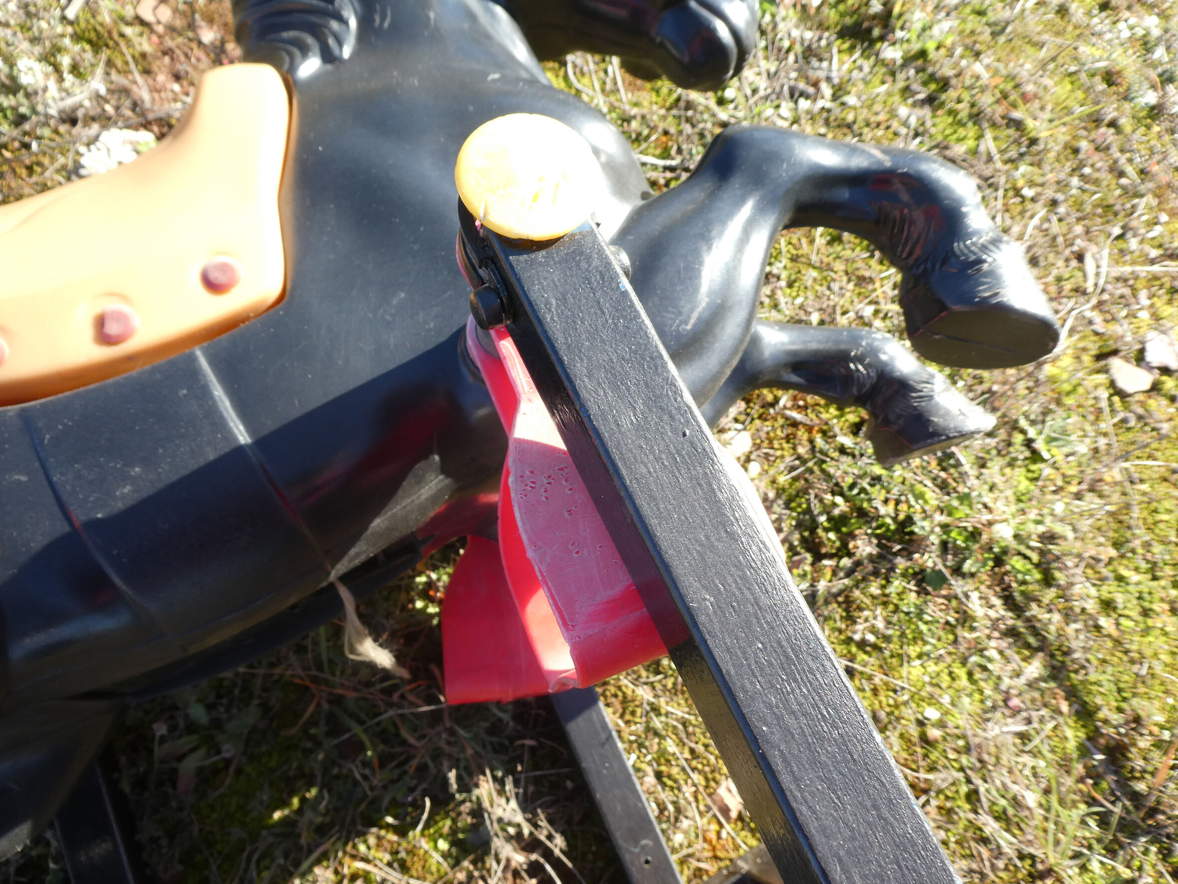 Vintage carousel riding horse