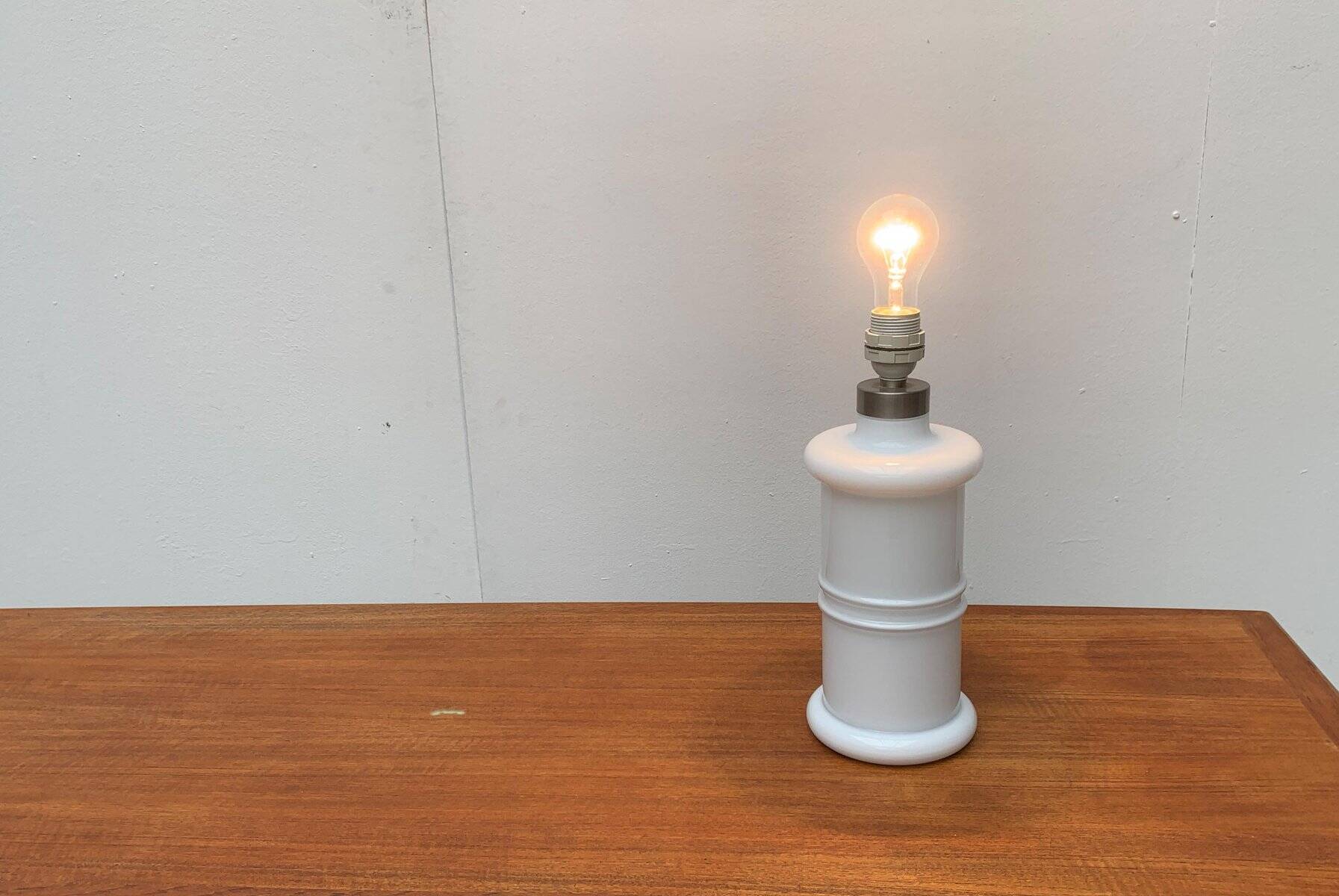 Vintage Danish glass table lamp Apoteker by Sidse Werner for Holmegaard
