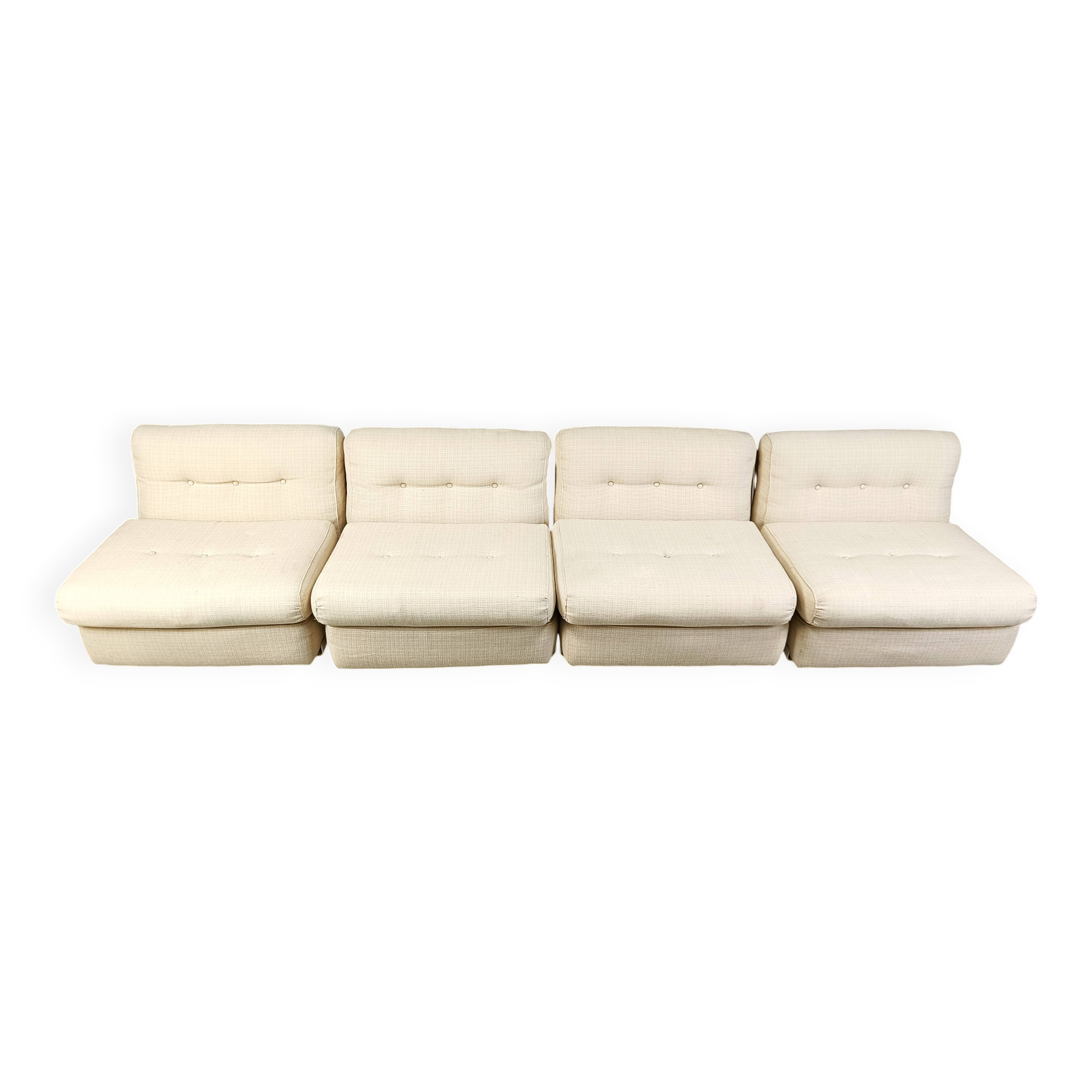Set of 4 Amanta sofas by Mario Bellini for C&B Italia, 1970s