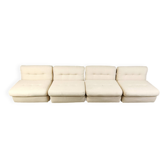 Set of 4 Amanta sofas by Mario Bellini for C&B Italia, 1970s