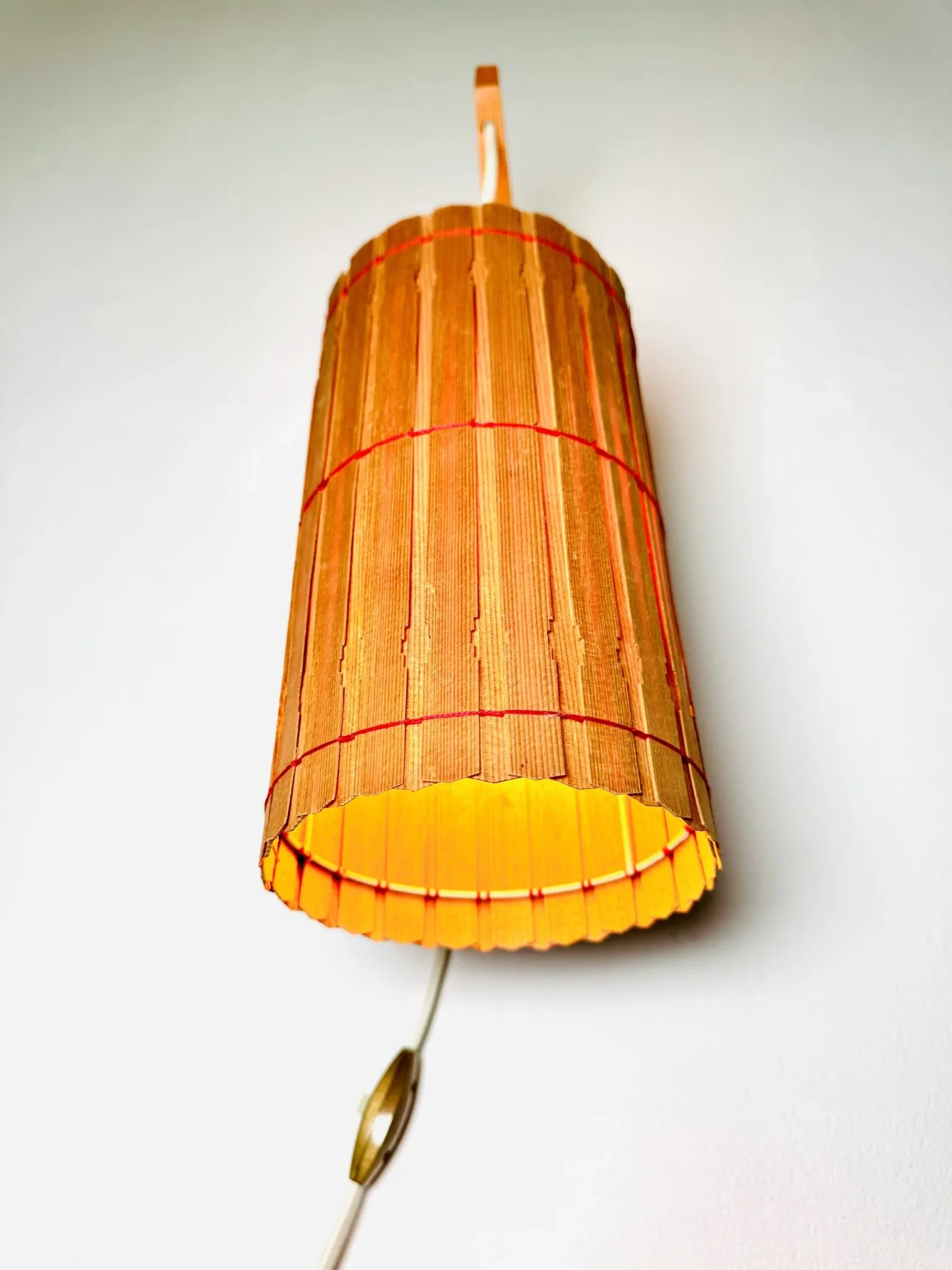 Pine Veneer Wall Lamp By Krásná Jibza For Uluv Bratislava, Former Czechoslovakia, 1950S