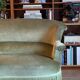 Green velvet toad sofa