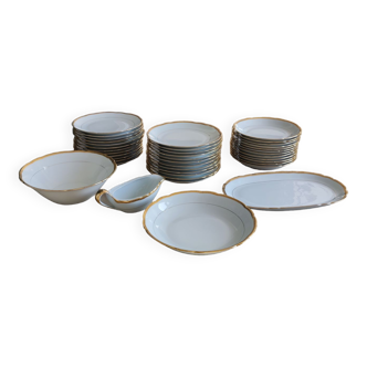 Ensemble de vaisselle porcelaine fine de 39 pièces