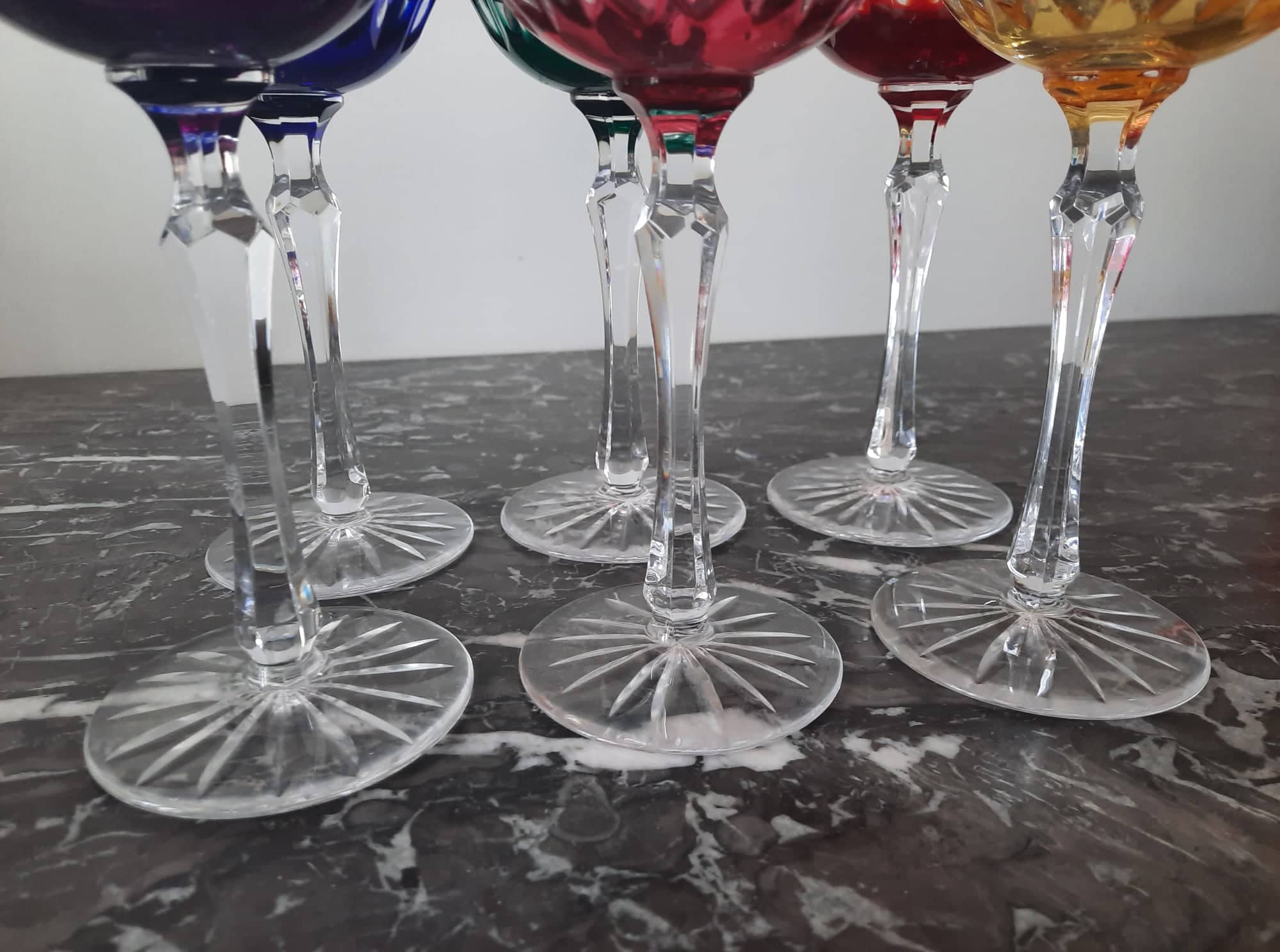 Service 6 verres en cristal de Bohême Saint-Louis | Selency