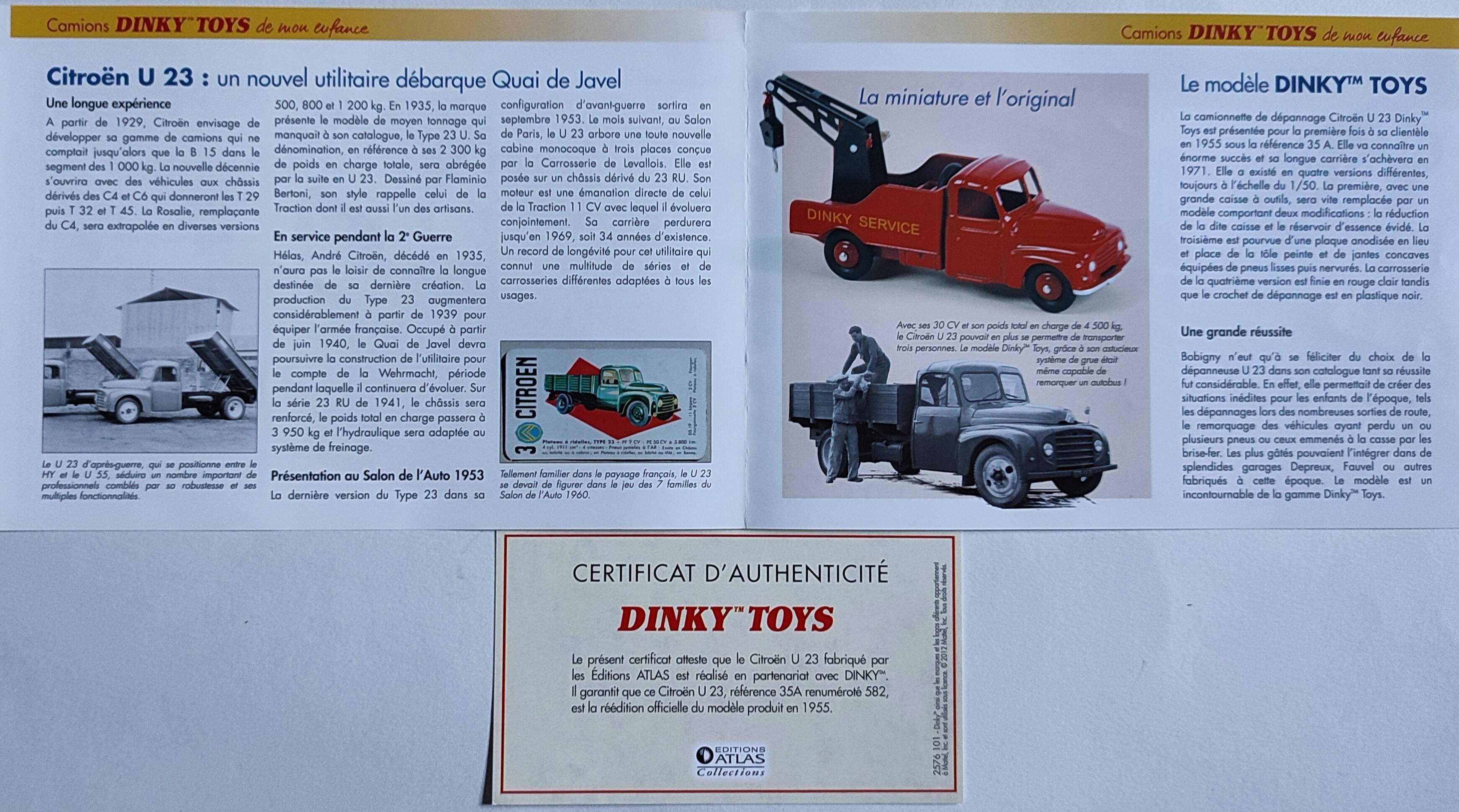 "Citroën Recovery van" Dinky Toys (1955) 1/50th