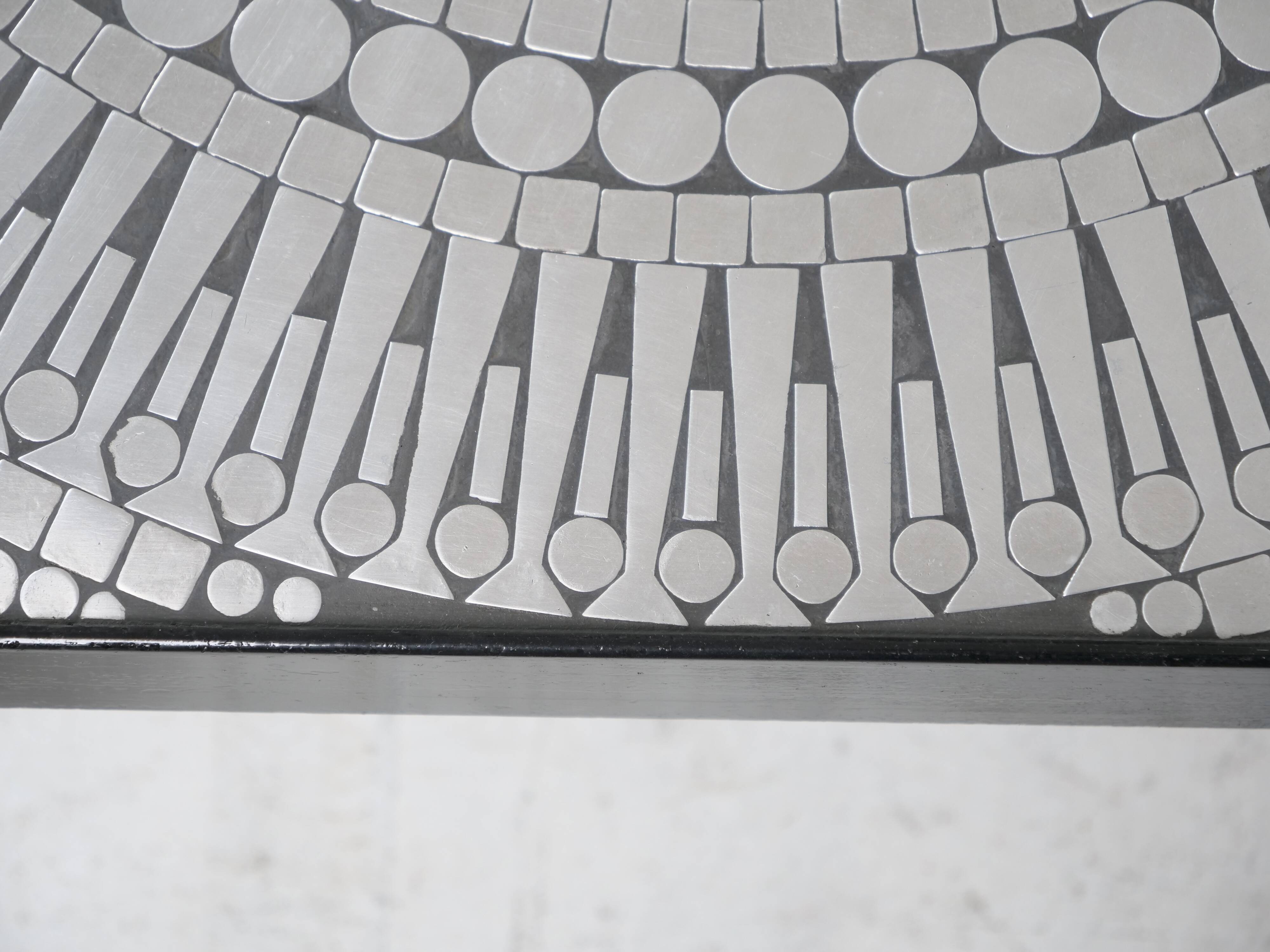 Coffee table by Raf Verjans, brutalist design, Belgium, 1970s