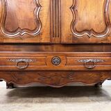 Large Louis XV walnut wardrobe, 19th century