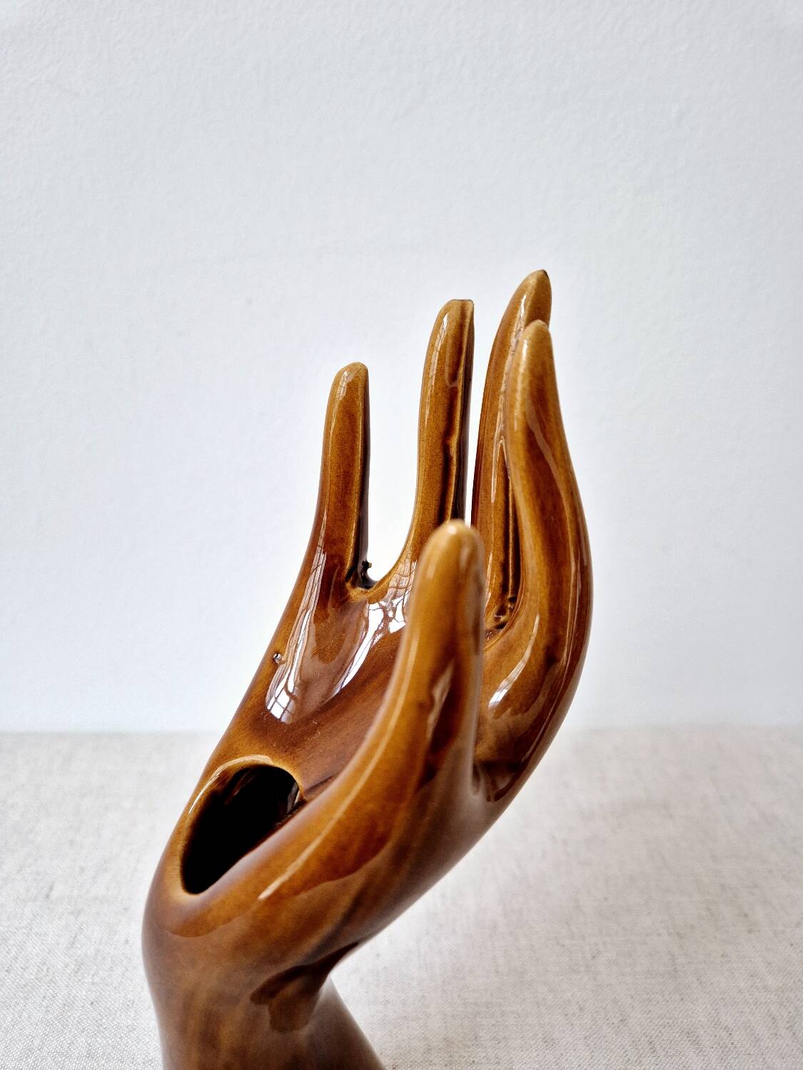 Glazed ceramic soliflore - Vintage