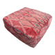 Handmade Berber Kilim pouf, floor cushion.