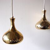 Pair of brass lamps by Hans-Agne Jakobsson, Scandinavia (Tynell Lisa Pape)