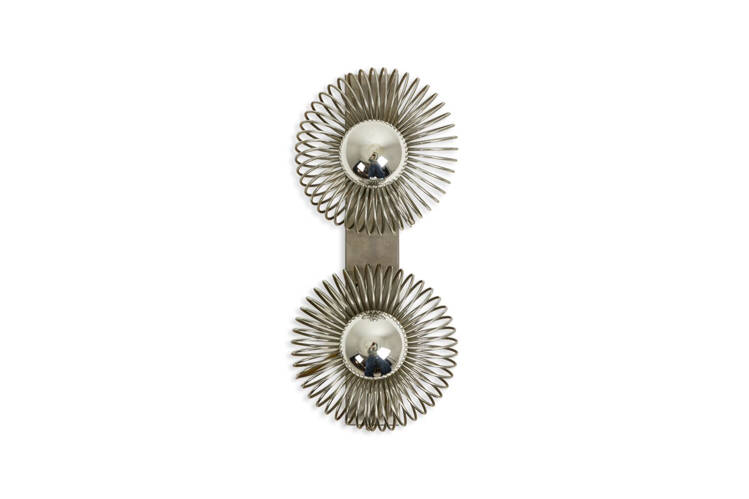 Brushed metal wall light Andrea Lazzari, 1970s