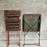 Antique bistro set folding garden set