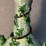 Majolica Palissy vase, dating from the Victorian era circa 1890