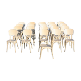 Set of 21 chairs Gaston Viort 1950 to Los Angeles.