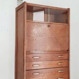 Secrétaire scandinave - bureau commode vitrine