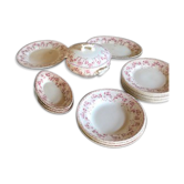 4 ASSIETTES CREUSES TERRE DE FER ROUGE