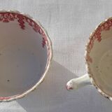 2 Lunéville earthenware coffee cups Tsarine model