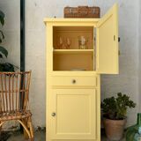 Buffet haut en bois peint (rénové)