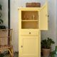 Buffet haut en bois peint (rénové)