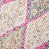 Soft Multicoloe Oushak Runner Rug, 75x397Cm