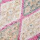Tapis de couloir Oushak multicolore doux, 75 x 397 cm