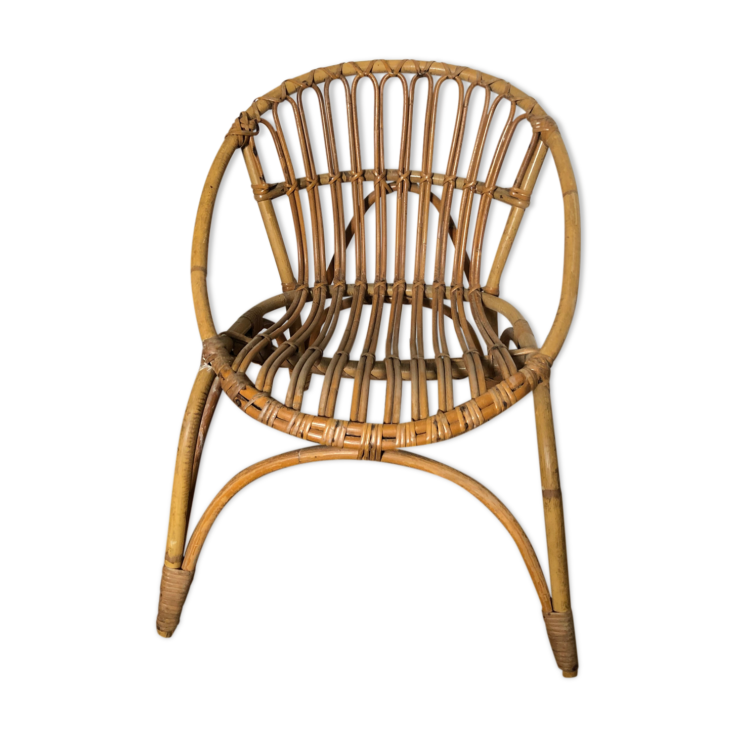 Children's rattan chair