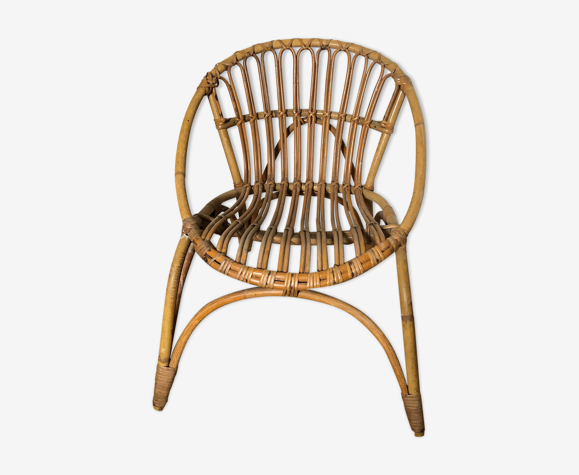 Fauteuil enfant en rotin