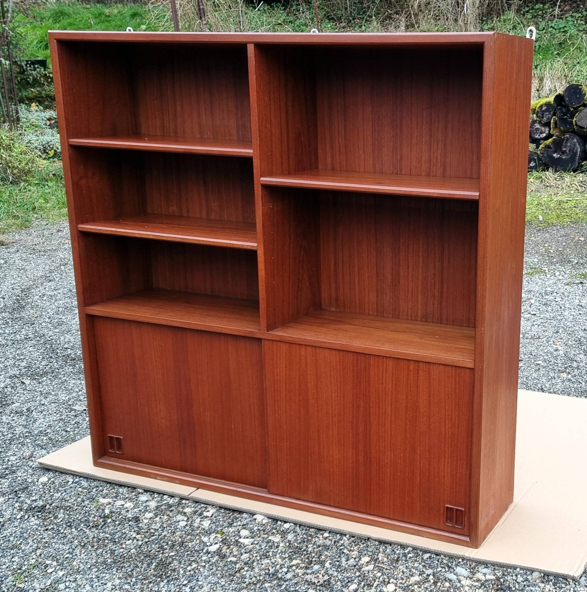 Scandinavian teak bookcase Samcom Denmark
