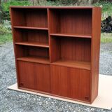 Scandinavian teak bookcase Samcom Denmark