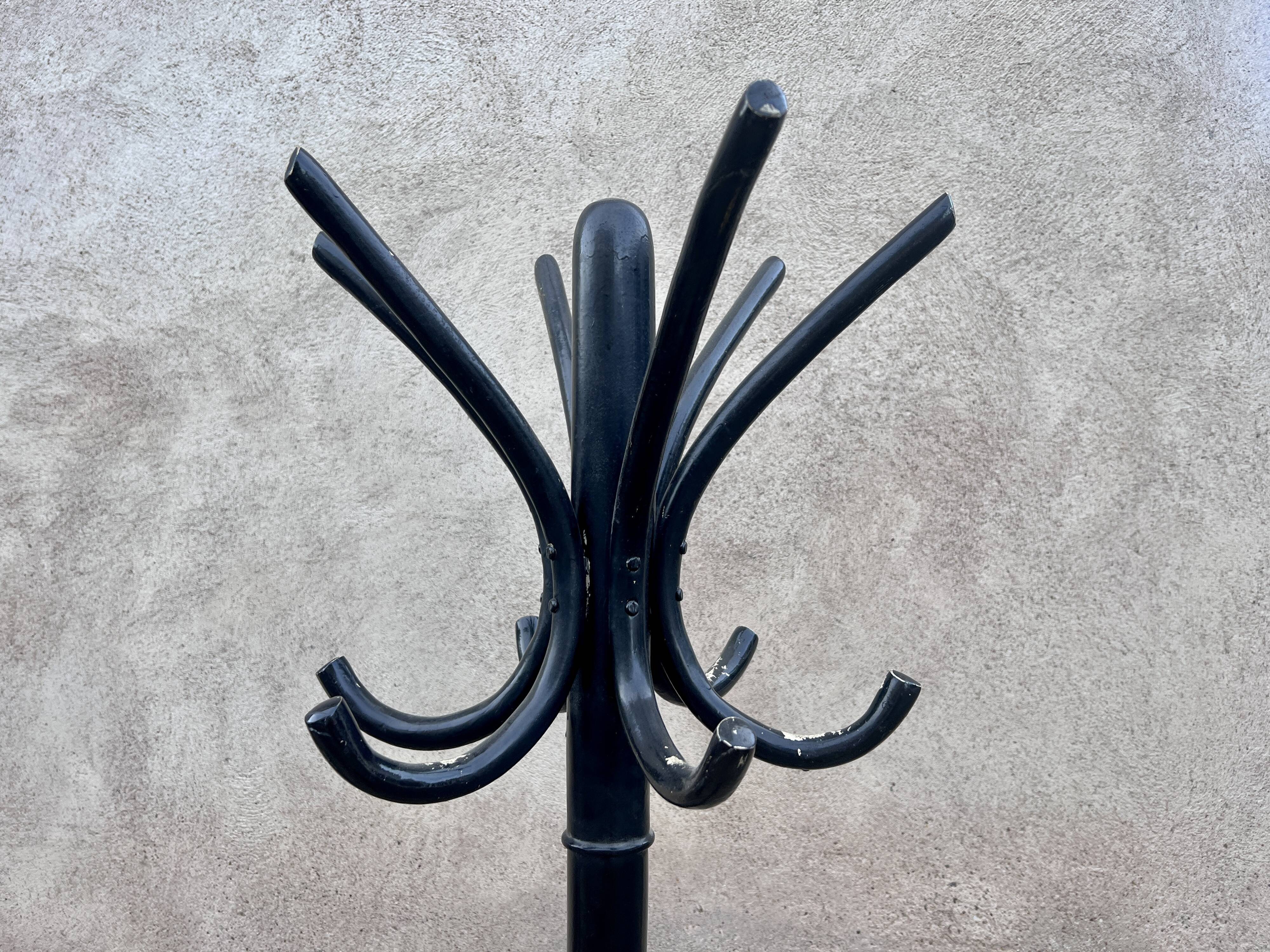 Porte manteau perroquet noir vintage