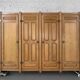 Oak and Brass Wardrobe by Guillerme Et Chambron, 1960s