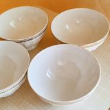 Set de 4 bols blancs en porcelaine