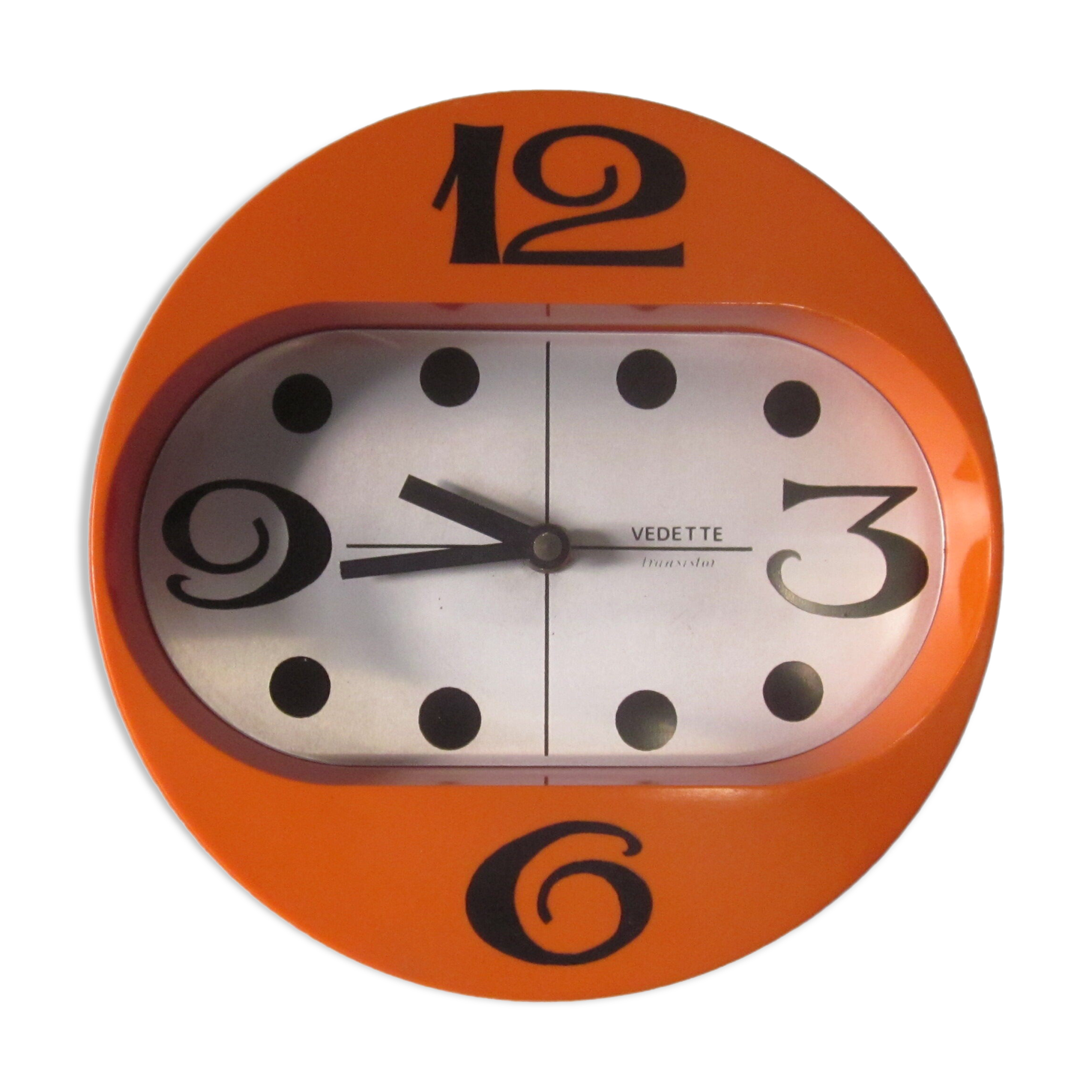 Vintage wall clock star