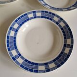 Set of 6 Badonviller Nil Model soup plates