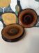 Set of 5 vintage stoneware dessert plates