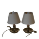 2 basement/bedside lamps in bronze