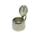 Art Deco salt shaker, silver-plated brass, Sweden, 1930s.