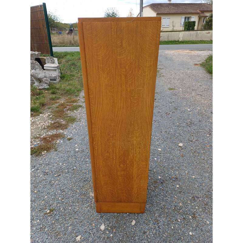 70s wooden curtain cabinet