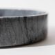 Large vintage marble bowl from the 1970s, dark grey.
