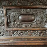 L XIII style oak sideboard