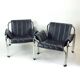 Lounge Chair By Viliam Chlebo In Chrome And Leatherette, Kodreta 1980s