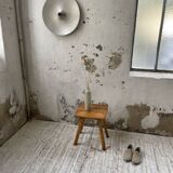 Handcrafted oak stool