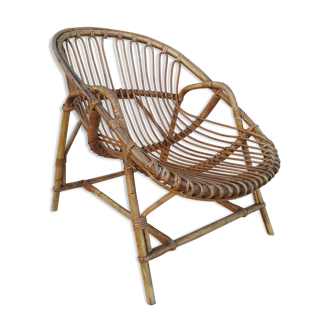 Wicker armchair