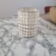Vintage mother-of-pearl and nylon lampshade