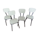 Suite de 4 chaises, années 60/70
