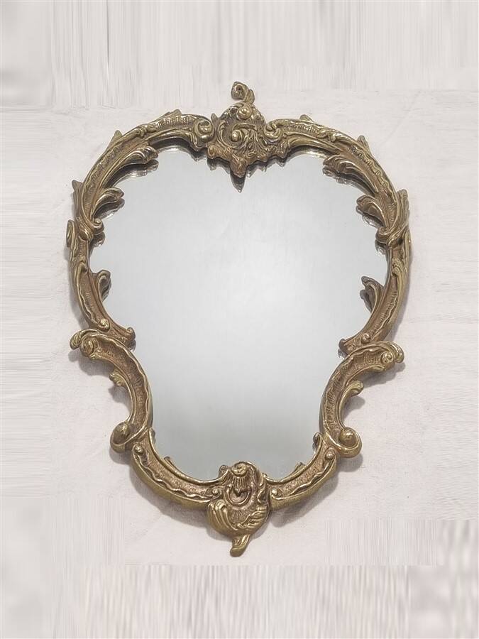 Brass mirror