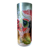 Vase en verre émaillé Art Déco