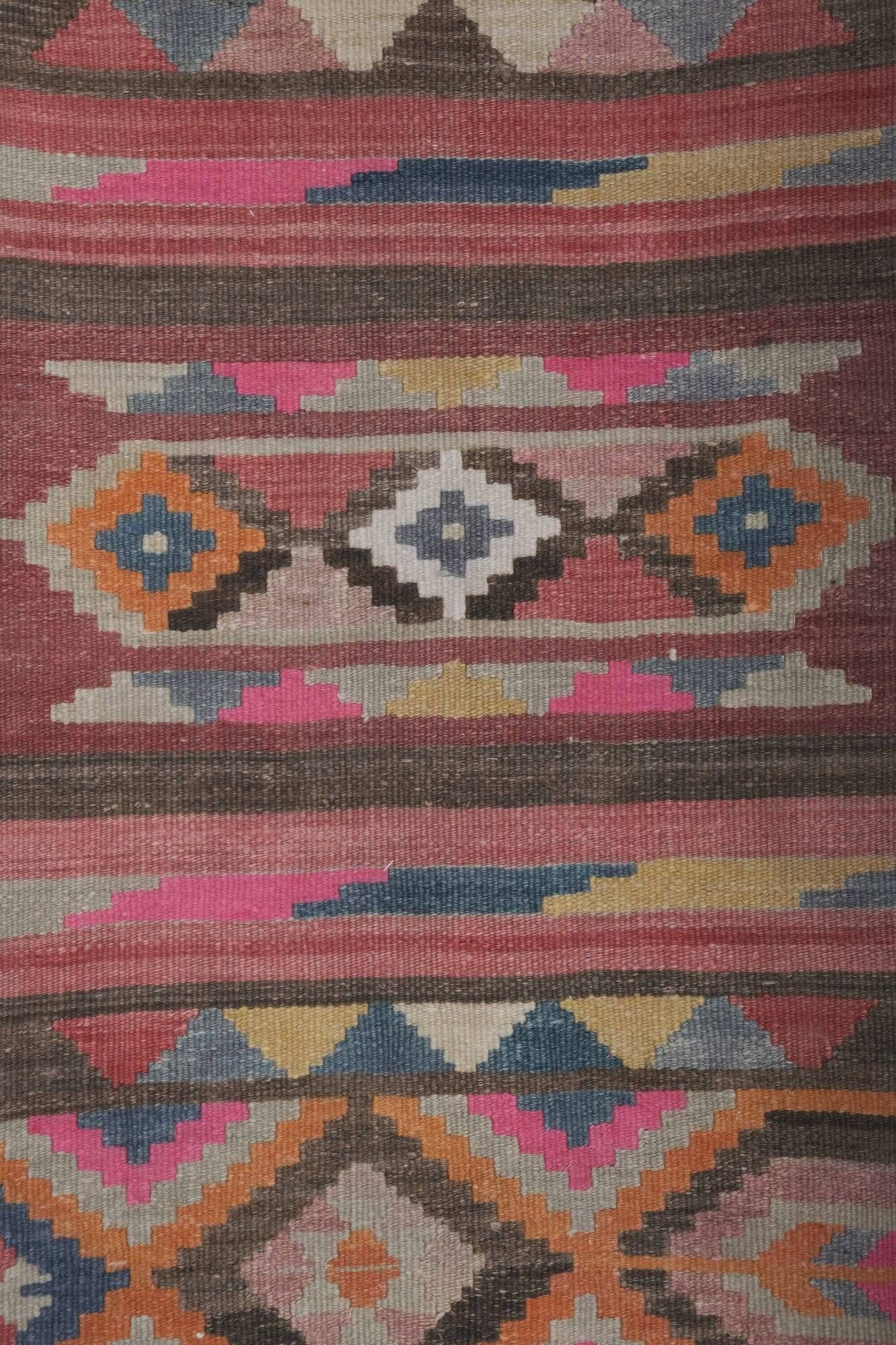 Vintage Turkish hallway rug 71x722 cm