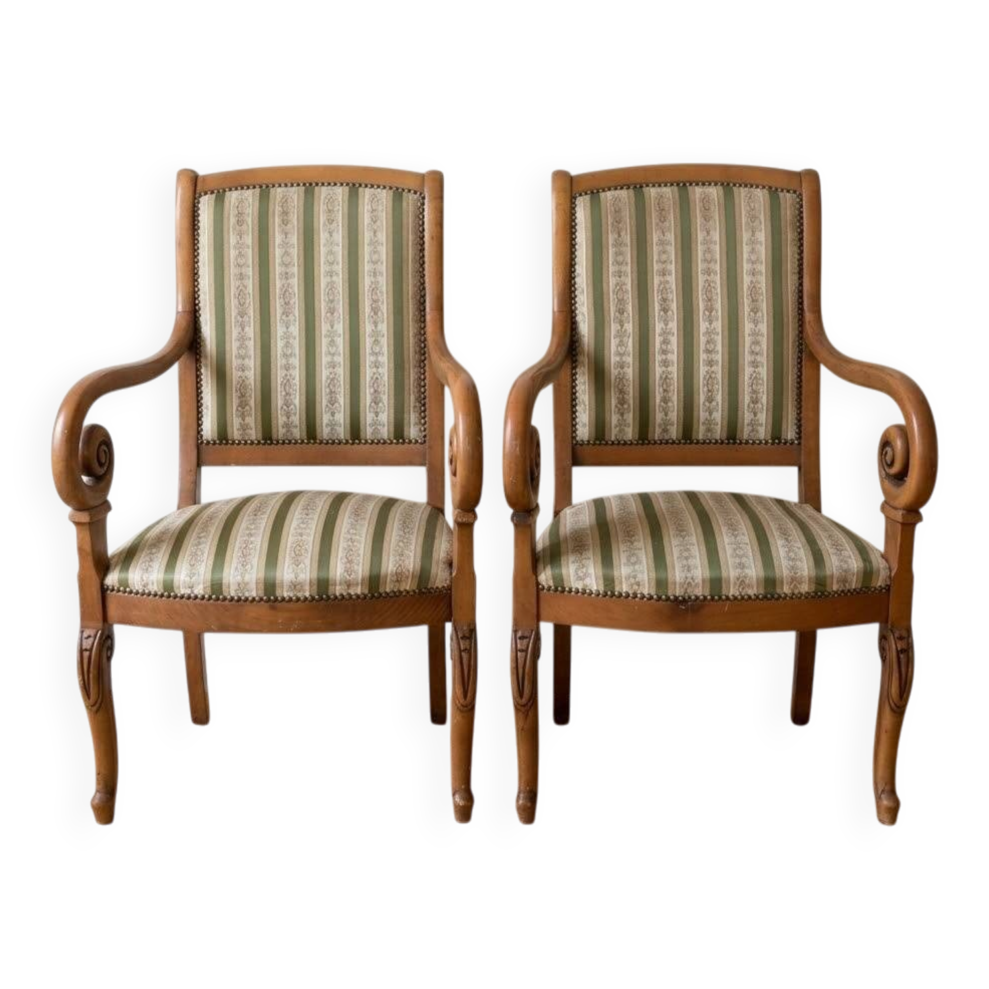 Pair of antique-style armchairs